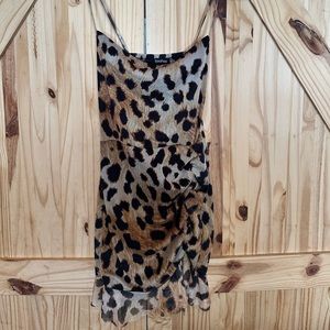 Leopard short dress! Boohoo brand